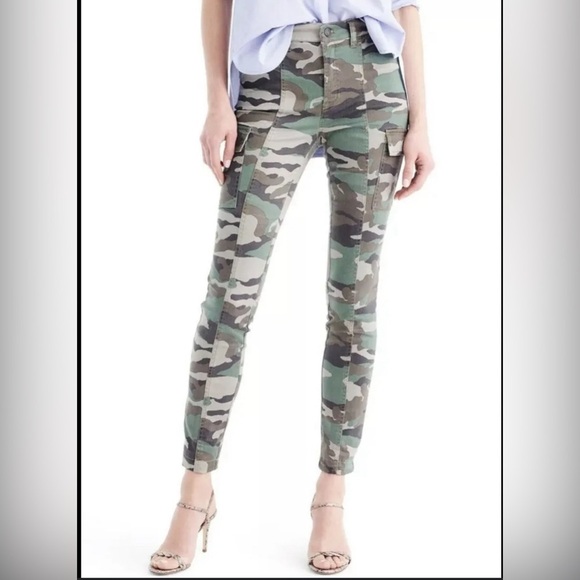J. Crew. Camo Pants. High Rise. Classic. - Picture 1 of 6